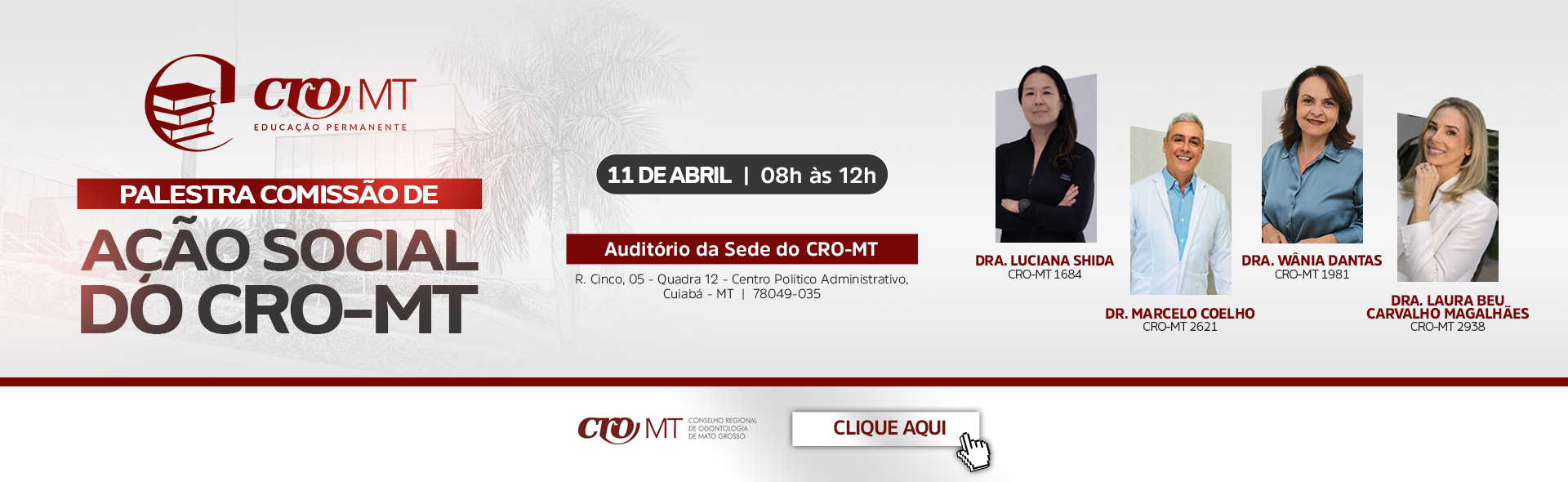 Palestra da Comissão Temática de Ação Social do CRO-MT