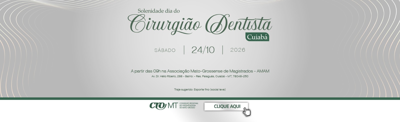 Solenidade do Dia do Cirurgião-Dentista — Cuiabá 2026