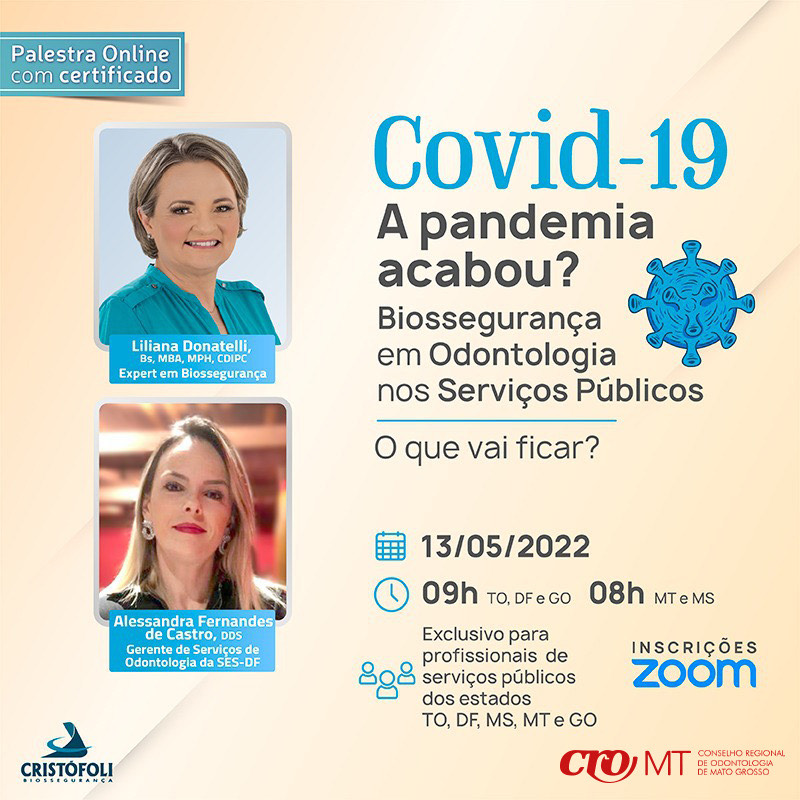  BOB - Covid-19 A pandemia acabou? Biossegurança em Odontologia Nos Serviços Públicos O que vai ficar?