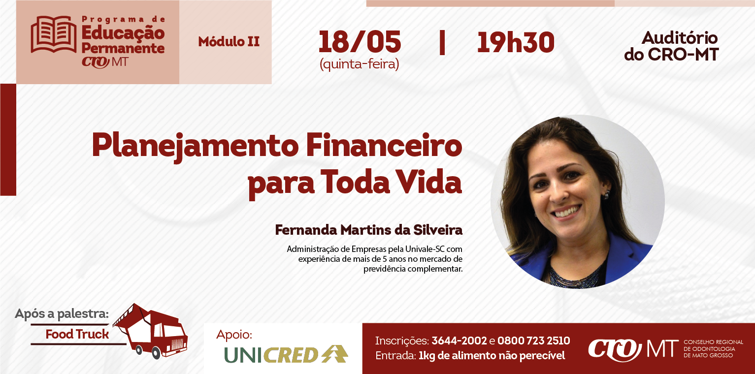 Planejamento Financeiro é tema de palestra no CRO-MT Planejamento Financeiro é tema de palestra no CRO-MT