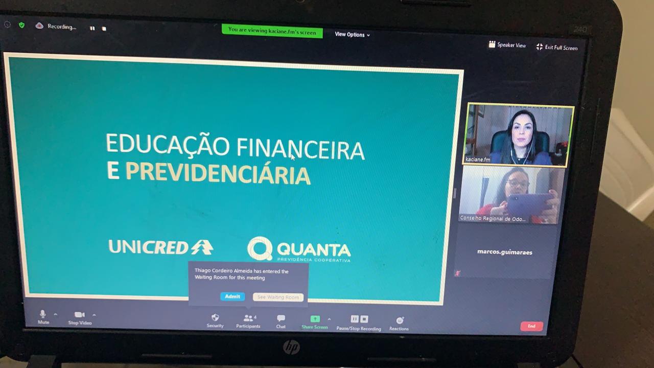 Educação financeira é tema de sétimo Chame o CRO on-line