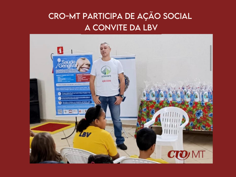CRO-MT participa de ação social a convite da LBV