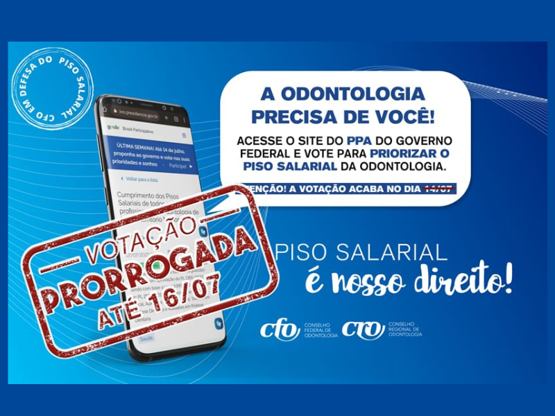 Atenção: Prorrogada a votação participativa para o PPA