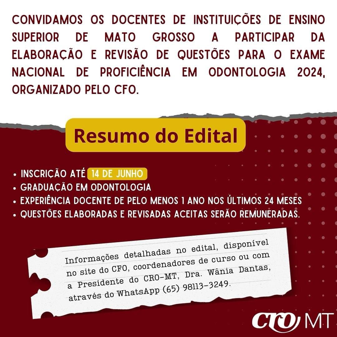 Exame Nacional de Proficiência em Odontologia 2024