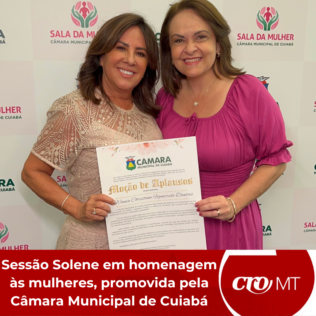Homenagem às mulheres - Câmara dos Vereadores de Cuiabá