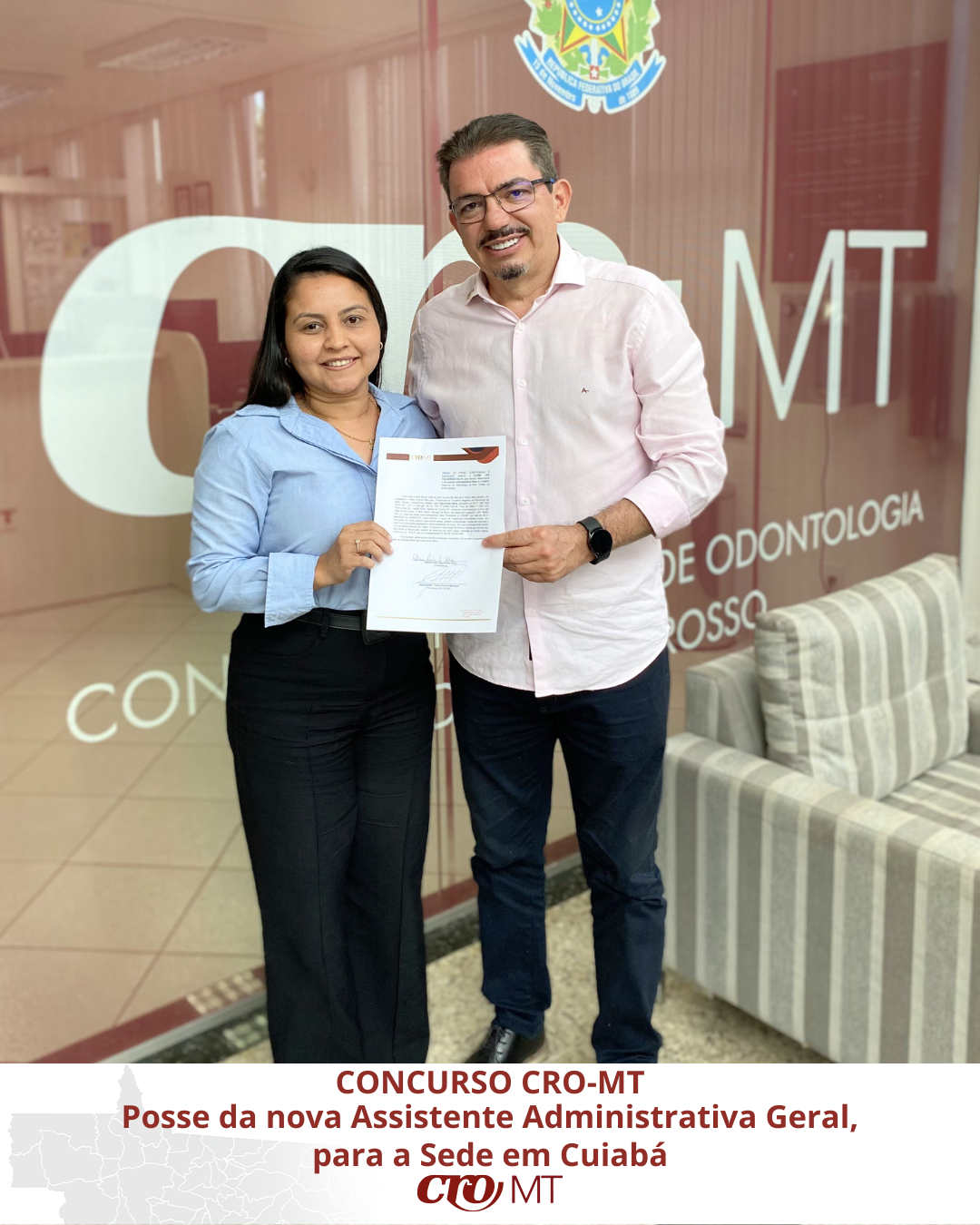 Posse à nova assistente administrativa da sede em Cuiabá