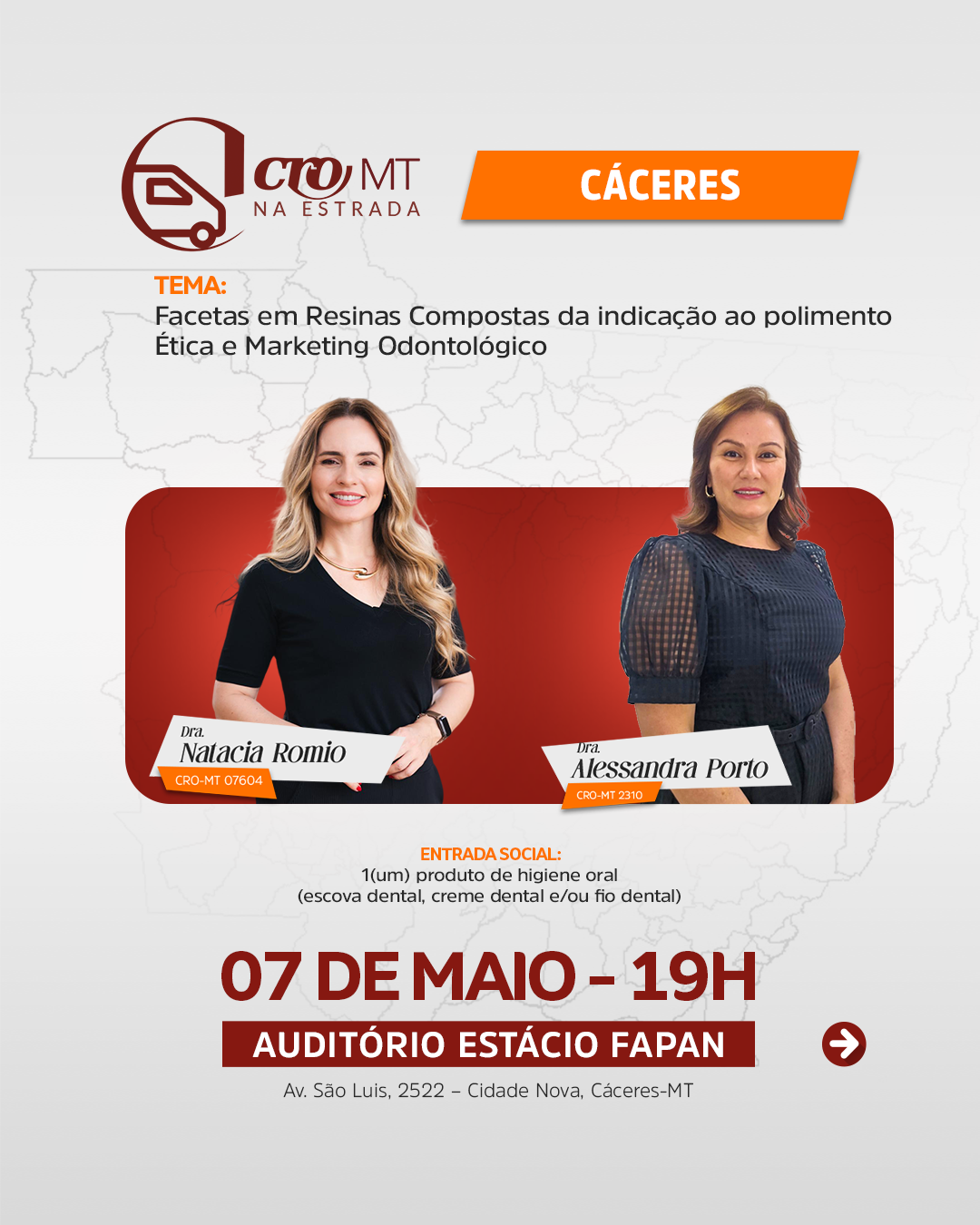 CRO na Estrada Cáceres/MT