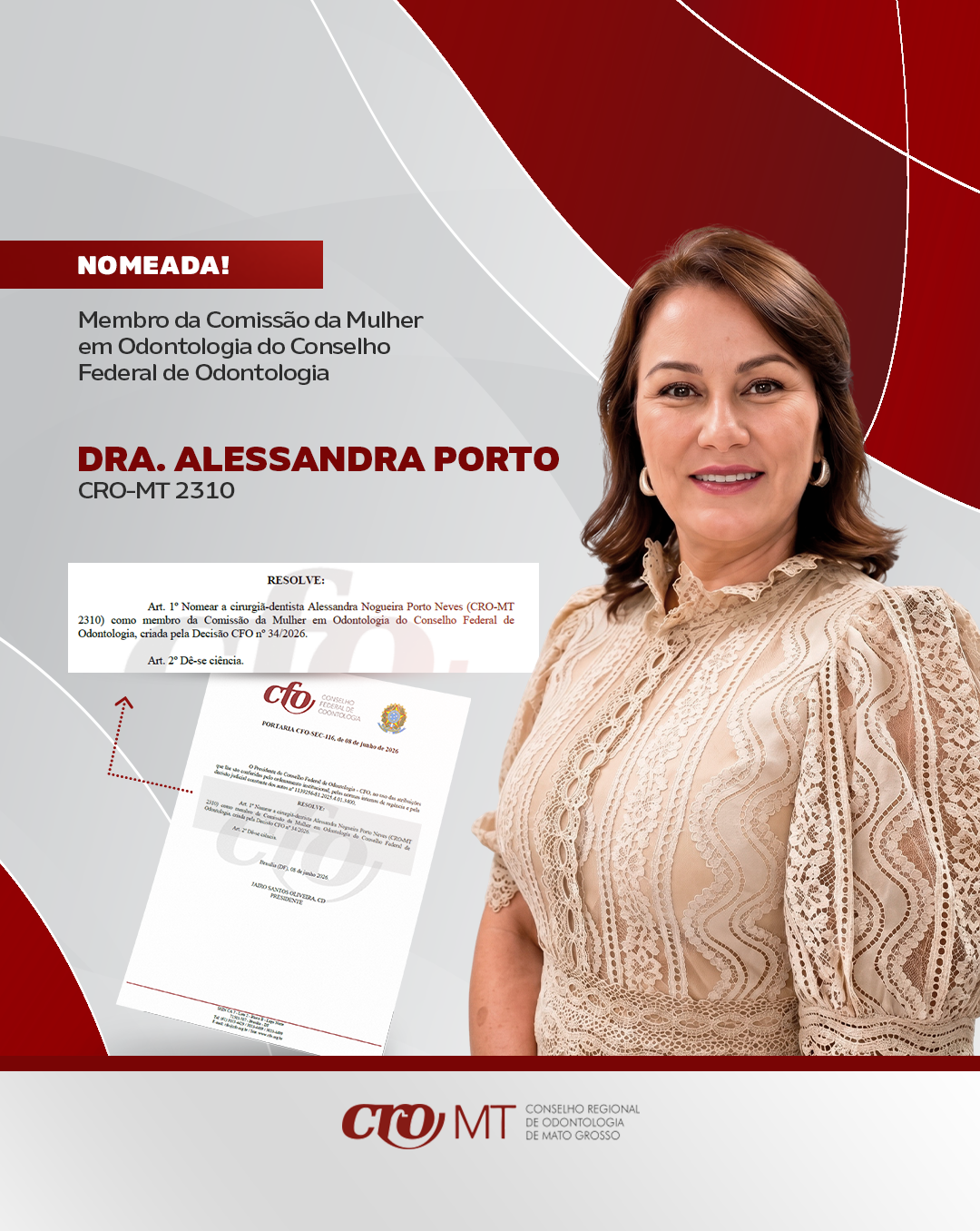 CRO-MT na Comissão da mulher em Odontologia do CFO