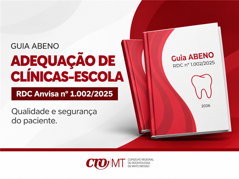 CRO-MT divulga guia da ABENO para adequação de clínicas-escola à RDC Anvisa nº 1.002/2025